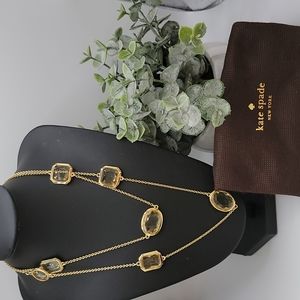 KATE SPADE  CRYSTAL SWEATER NECKLACE